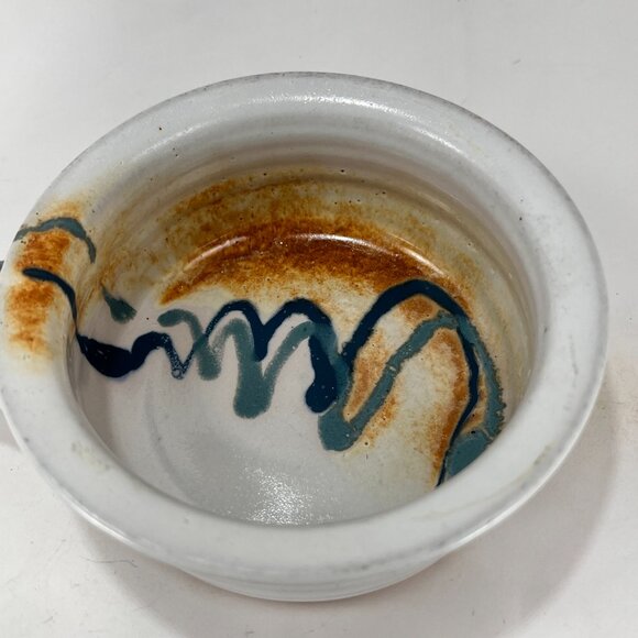 Brenner Tolliver Pottery Handcrafted Stoneware Hollow Handle Soup Bowl White - Picture 13 of 16